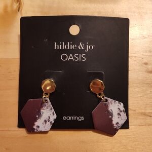 Hildie & Jo Hexagon Earrings